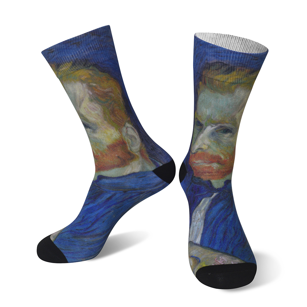 360 Printing Socks Colección deseñada-Serie de pintura ao óleo