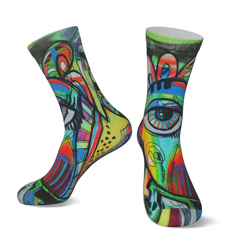 360 Printing Socks Designed Collection - Oil Painting سلسلة