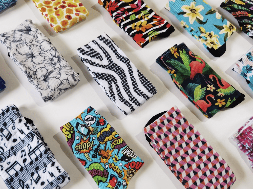 Design Your Own Custom Socks with 360 digital printing